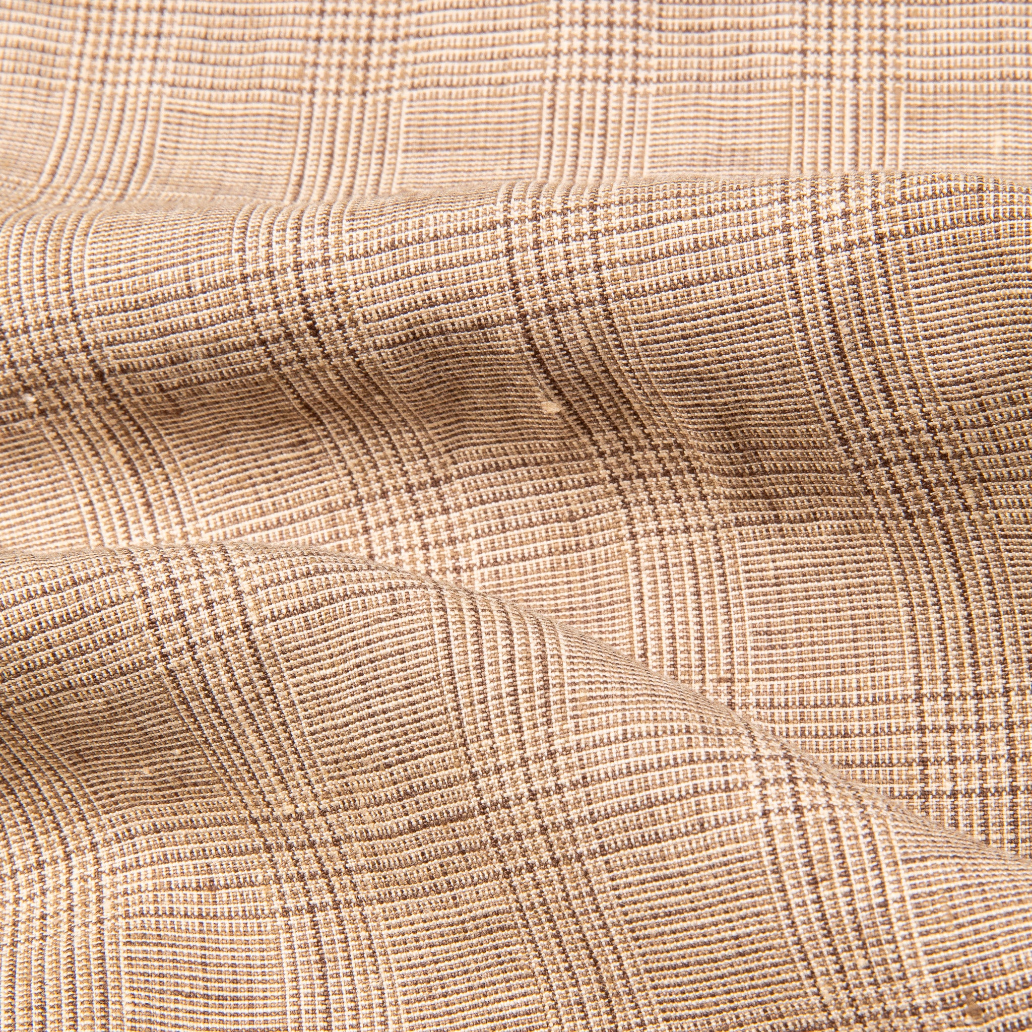 Engineered Garments Andover Pant Beige Linen Glen Plaid