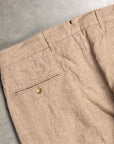 Engineered Garments Andover Pant Beige Linen Glen Plaid