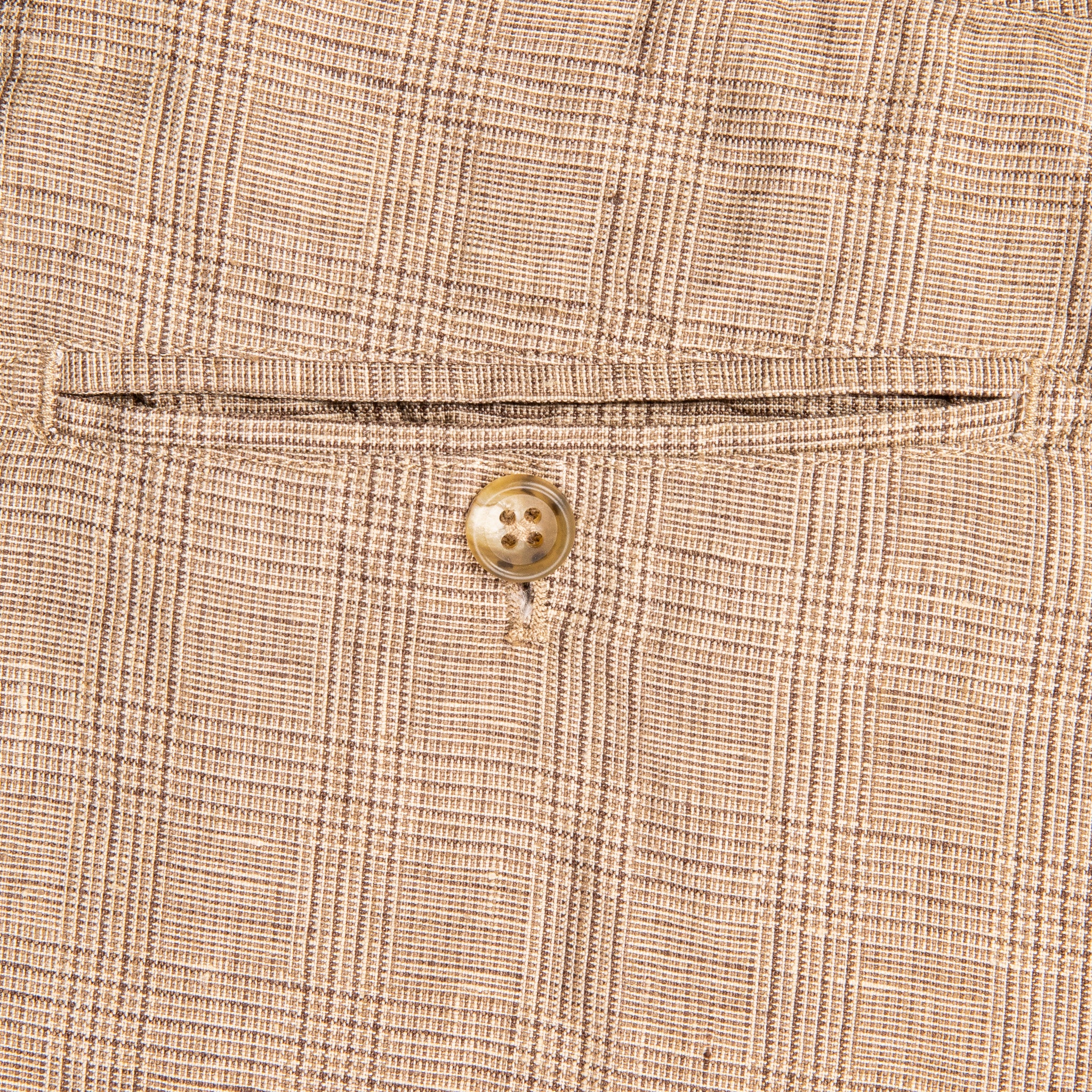 Engineered Garments Andover Pant Beige Linen Glen Plaid