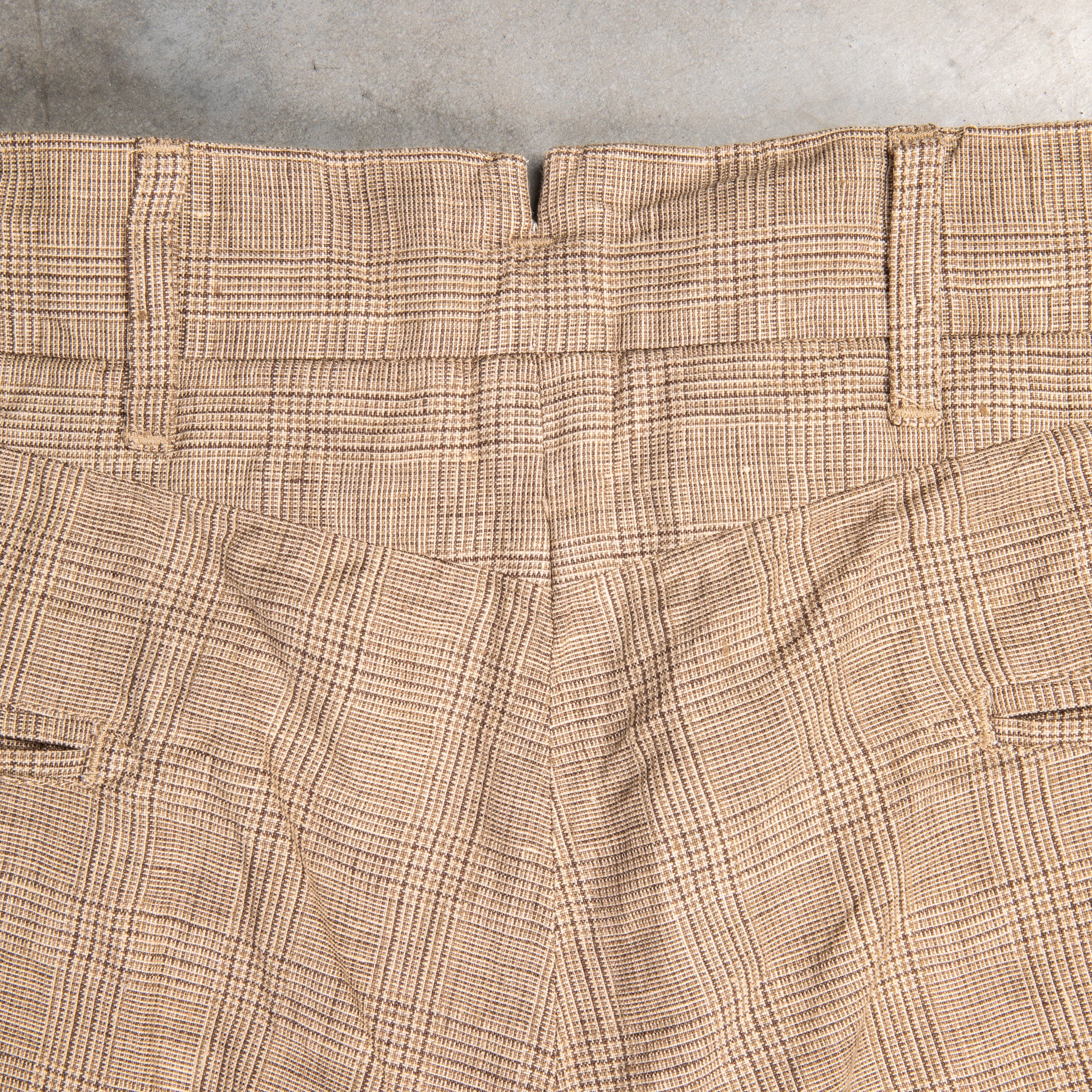 Engineered Garments Andover Pant Beige Linen Glen Plaid