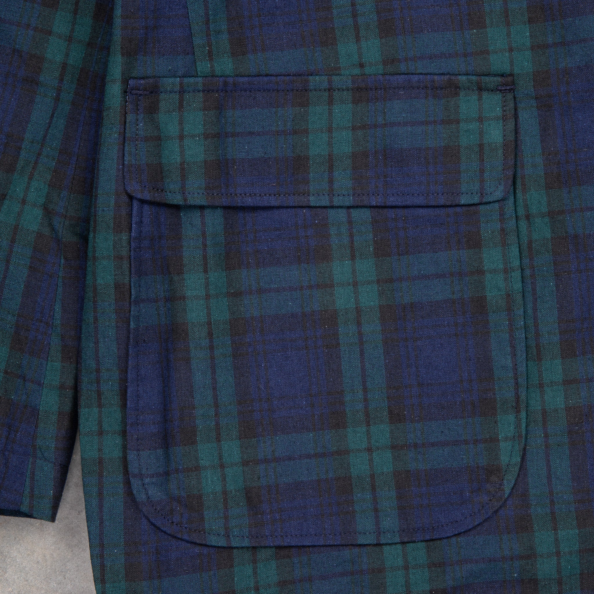 Engineered Garments Ivy Blazer Cotton Linen Blackwatch Engineered Garments Ivy Blazer Cotton Linen Blackwatch