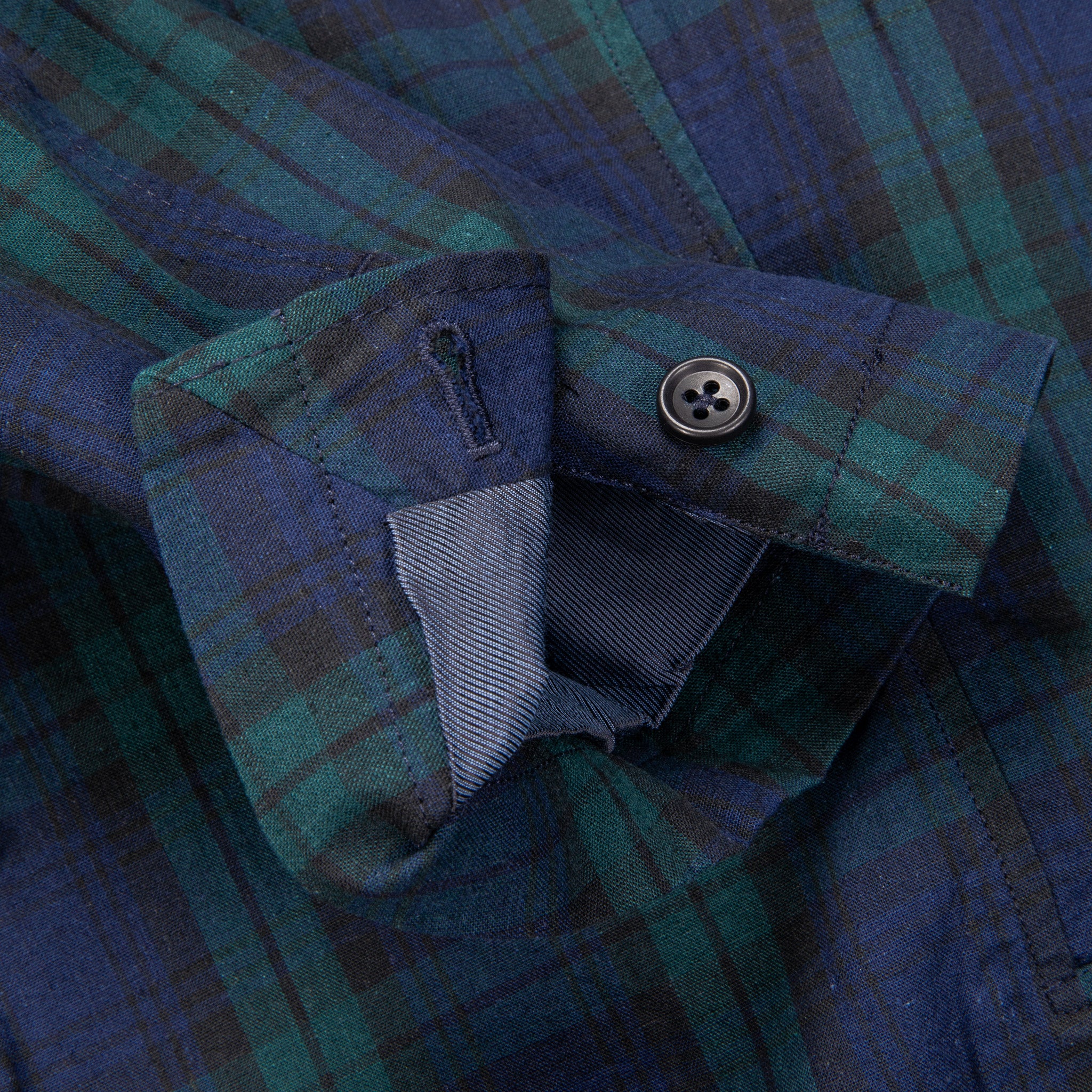 Engineered Garments Ivy Blazer Cotton Linen Blackwatch