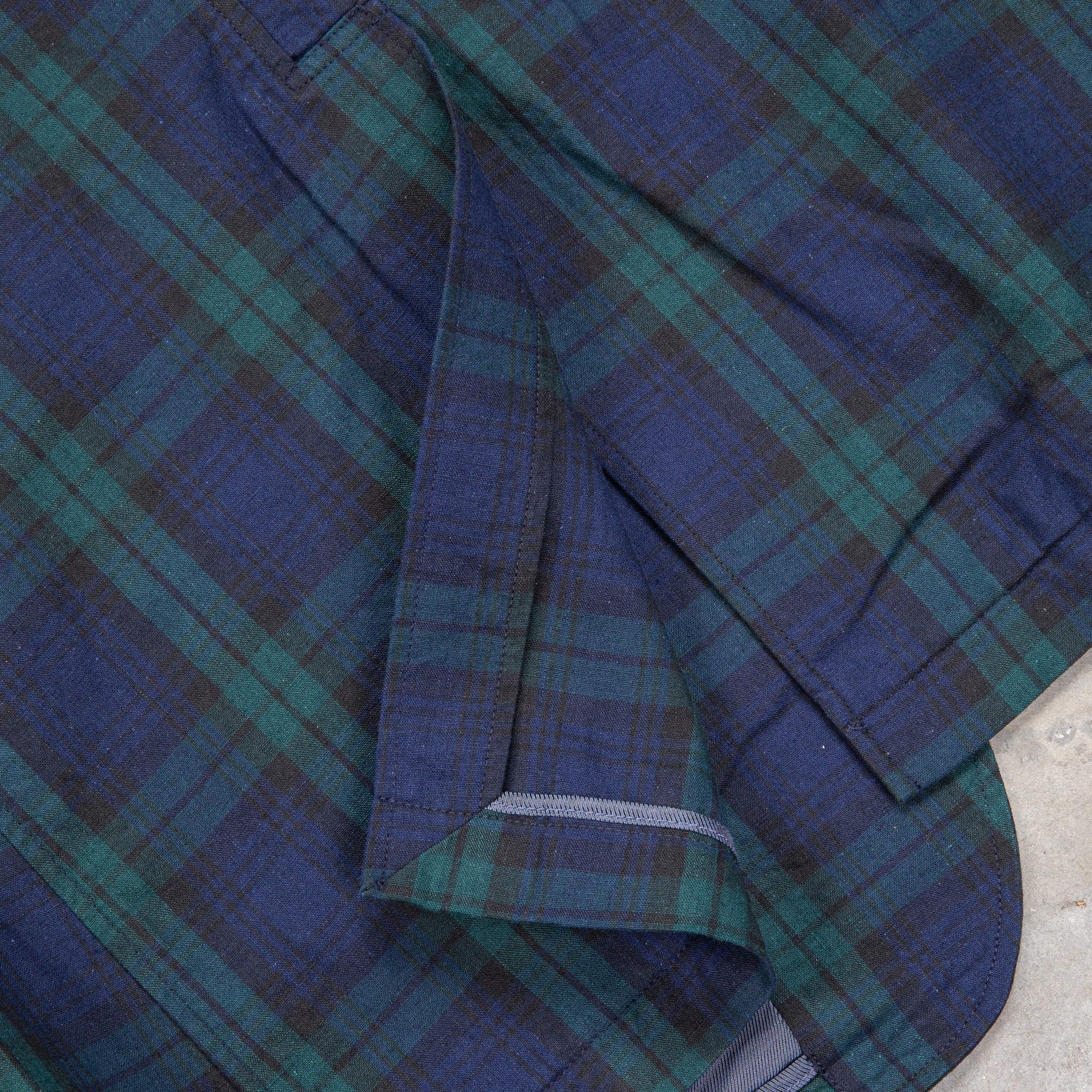 Engineered Garments Ivy Blazer Cotton Linen Blackwatch