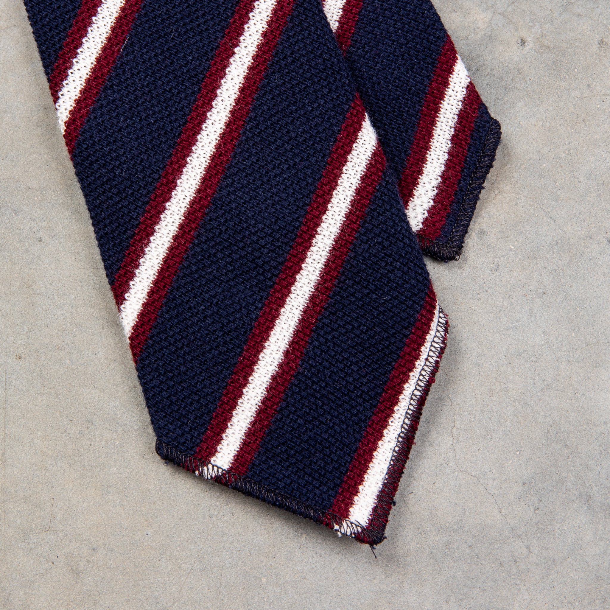 Engineered Garments Knit Tie Navy Stripe