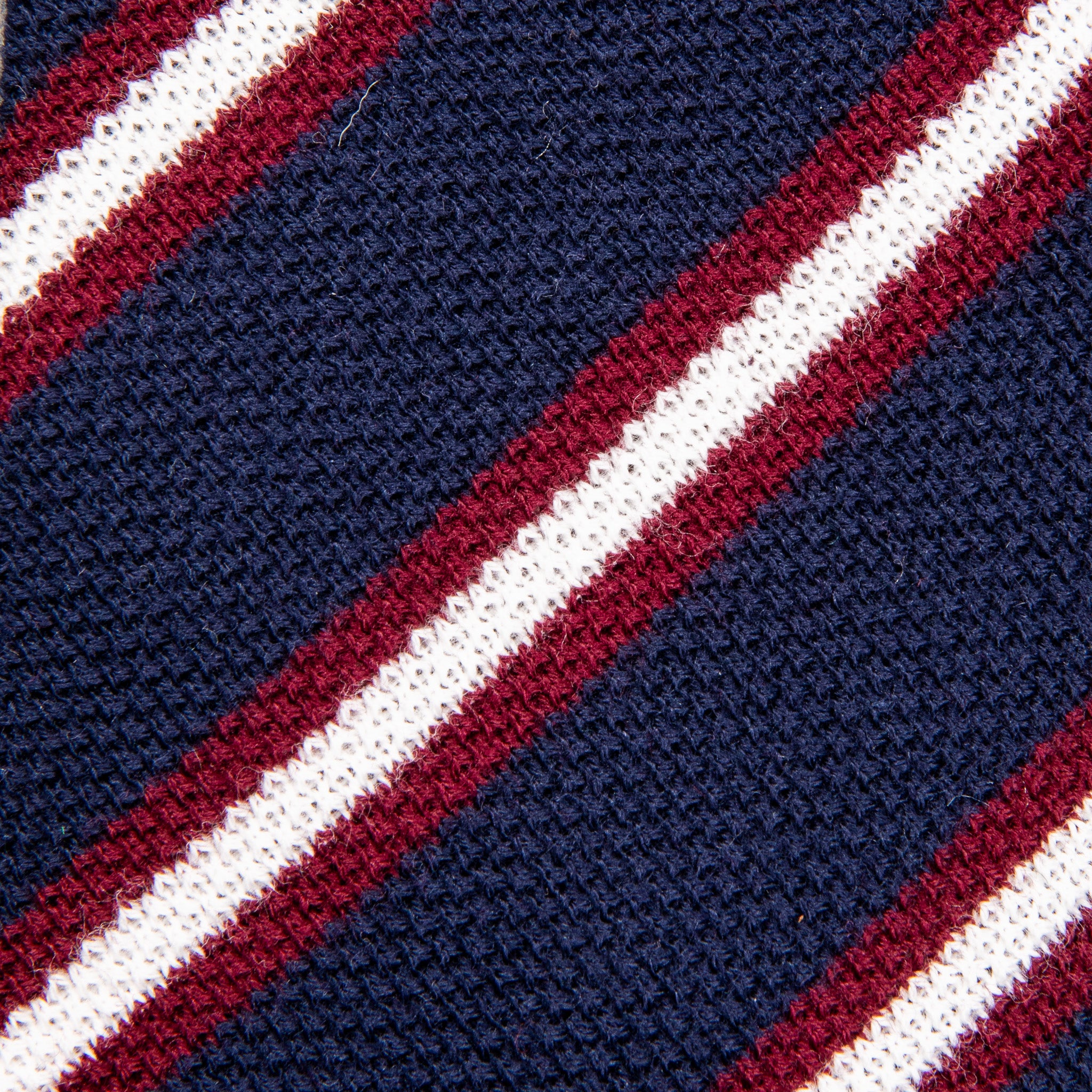 Engineered Garments Knit Tie Navy Stripe