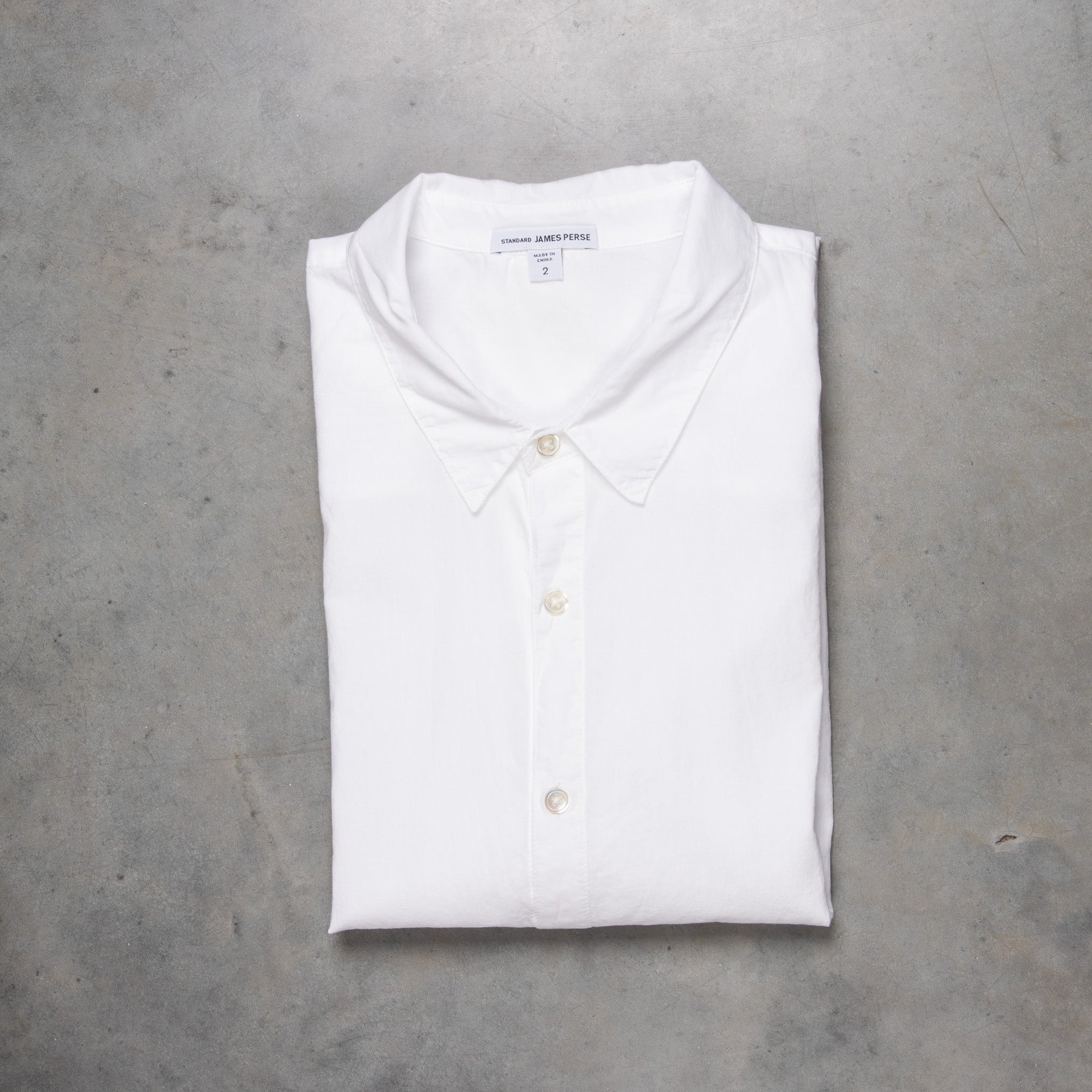 STANDARD JAMES PERSE◇コットンシャツ　ホワイト【L】ブラウス MLC3408_WHT_3307_13f0c5bb-8d04