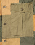 RRL Herringbone Twill Patchwork Infantry Shirt