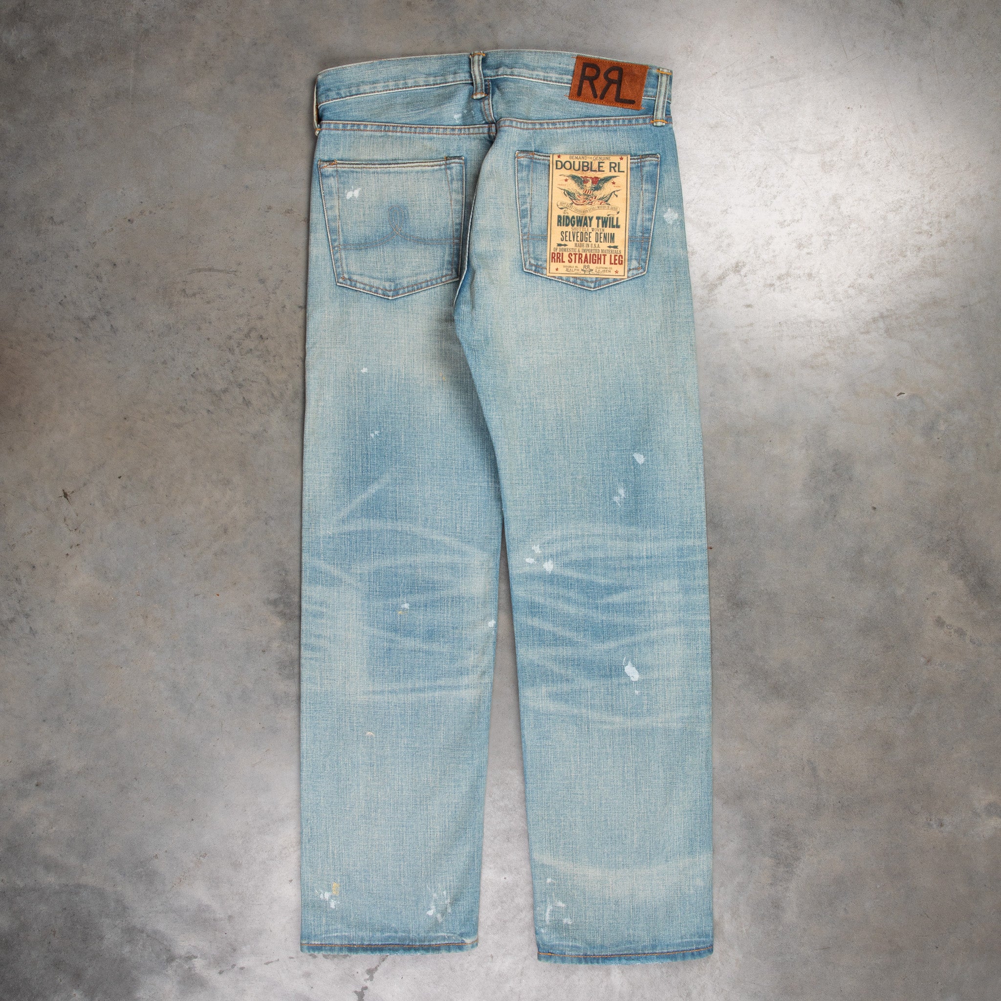 RRL Straight leg Ridgeway Twill Camden Wash