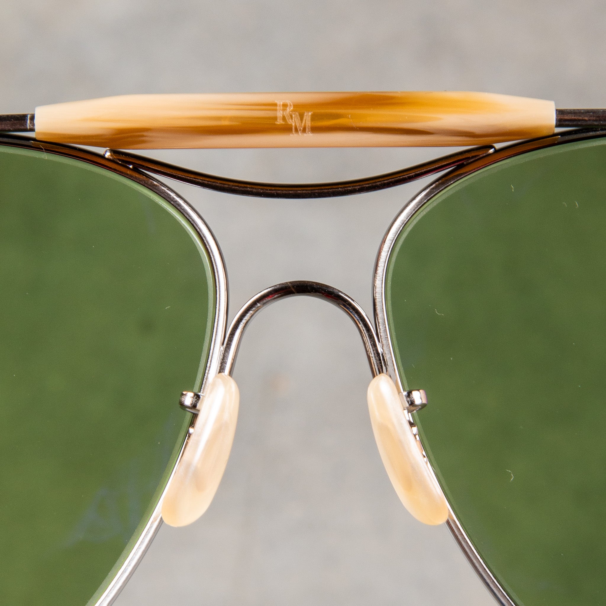 The Real McCoy&#39;s Aviator Flying Sunglasses Silver/Chrome