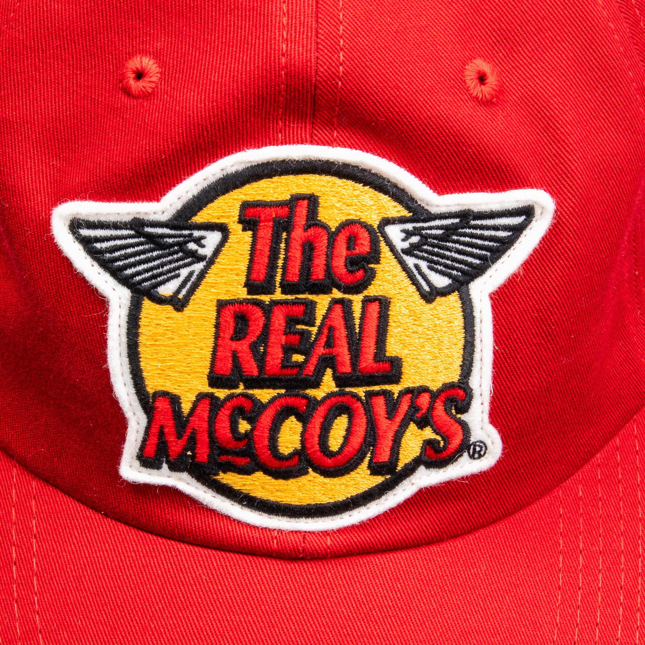The Real McCoy&#39;s Logo Baseball Cap Red