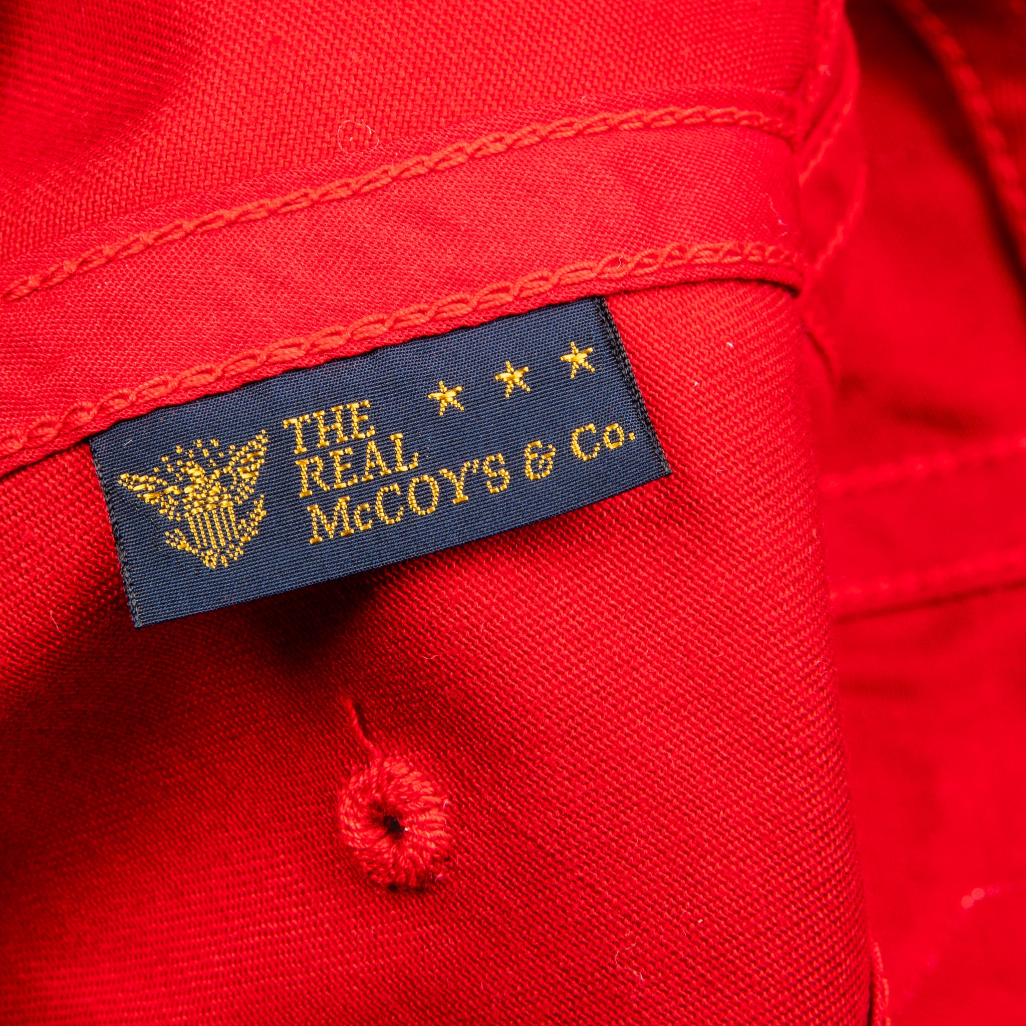 The Real McCoy&#39;s Logo Baseball Cap Red