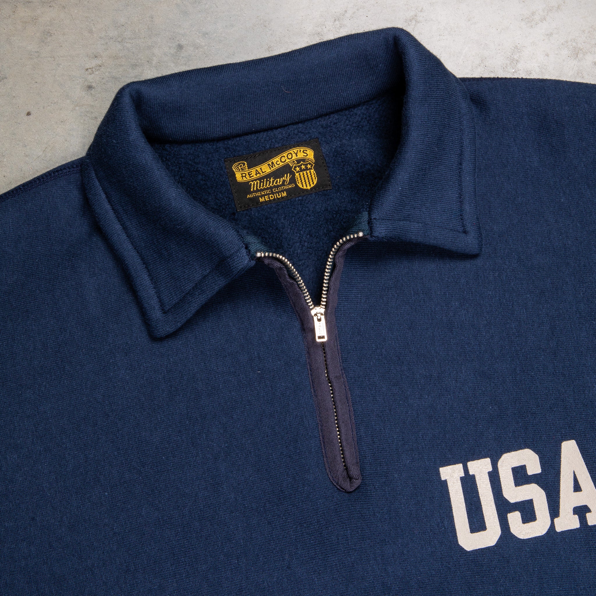 MILITARY 1/4 ZIP SWEATSHIRT / USAFA | L/S SWEAT | The Real