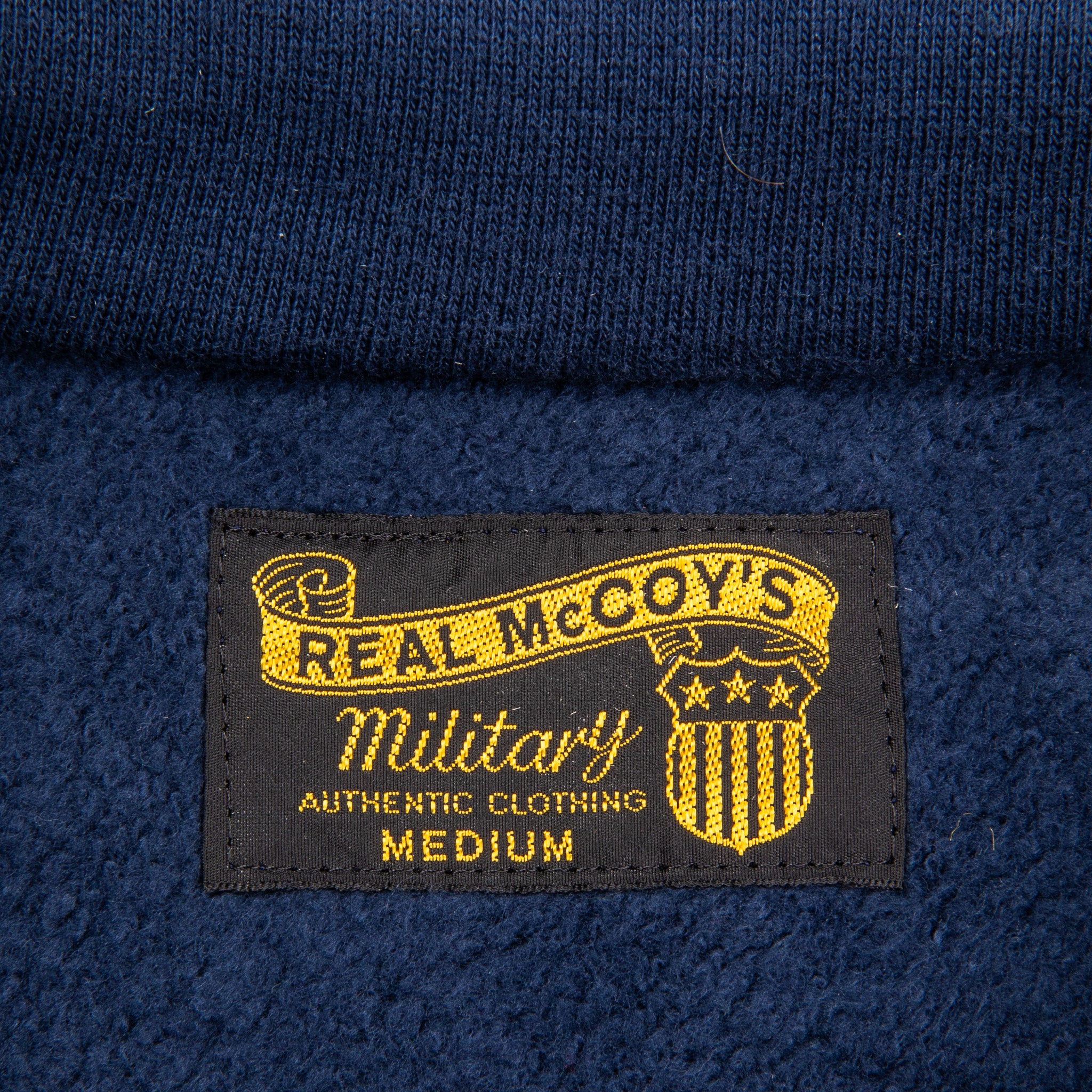 The Real McCoy&#39;s Military 1/4 Zip Sweatshirt / USAFA Navy