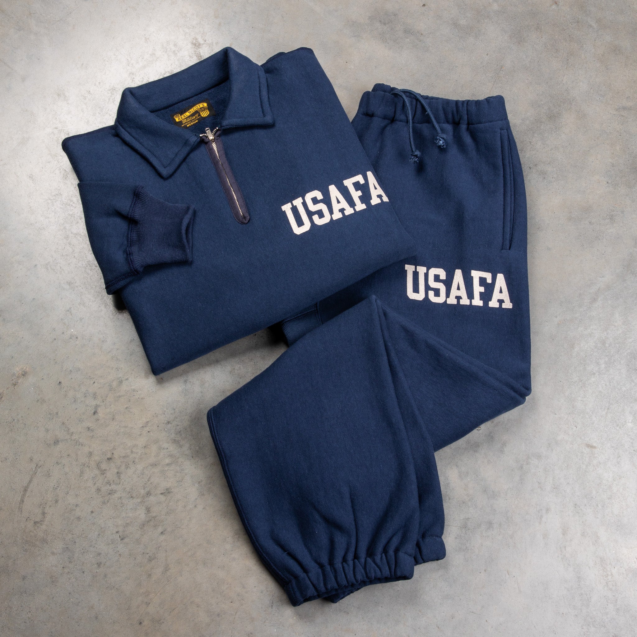 US ARMY ヴィンテージ 染み込み スウエット US NAVY USAFA The Real McCoy's Military Sweatpants / USAFA Navy – Frans Boone Store