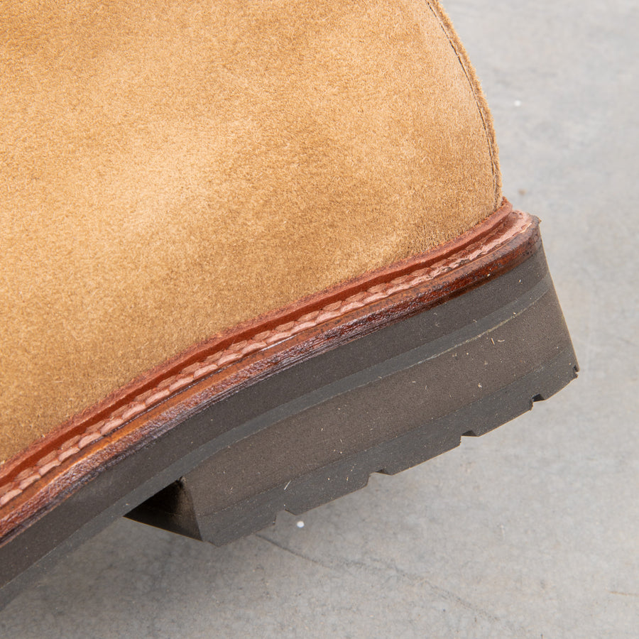 Alden x Frans Boone Tan calf Suede Chukka on Rubber sole