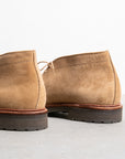 Alden x Frans Boone Tan calf Suede Chukka on Rubber sole