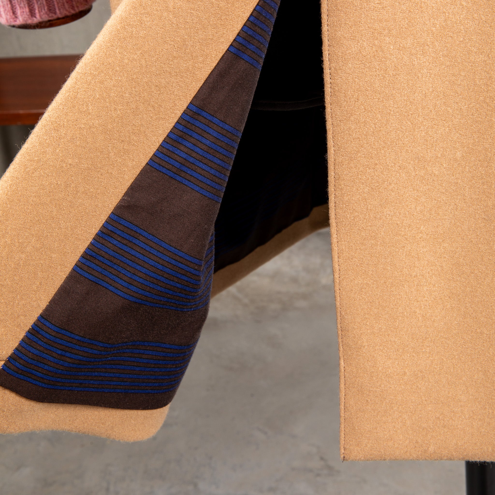 Cohérence Corb Melton Jersey overcoat camel