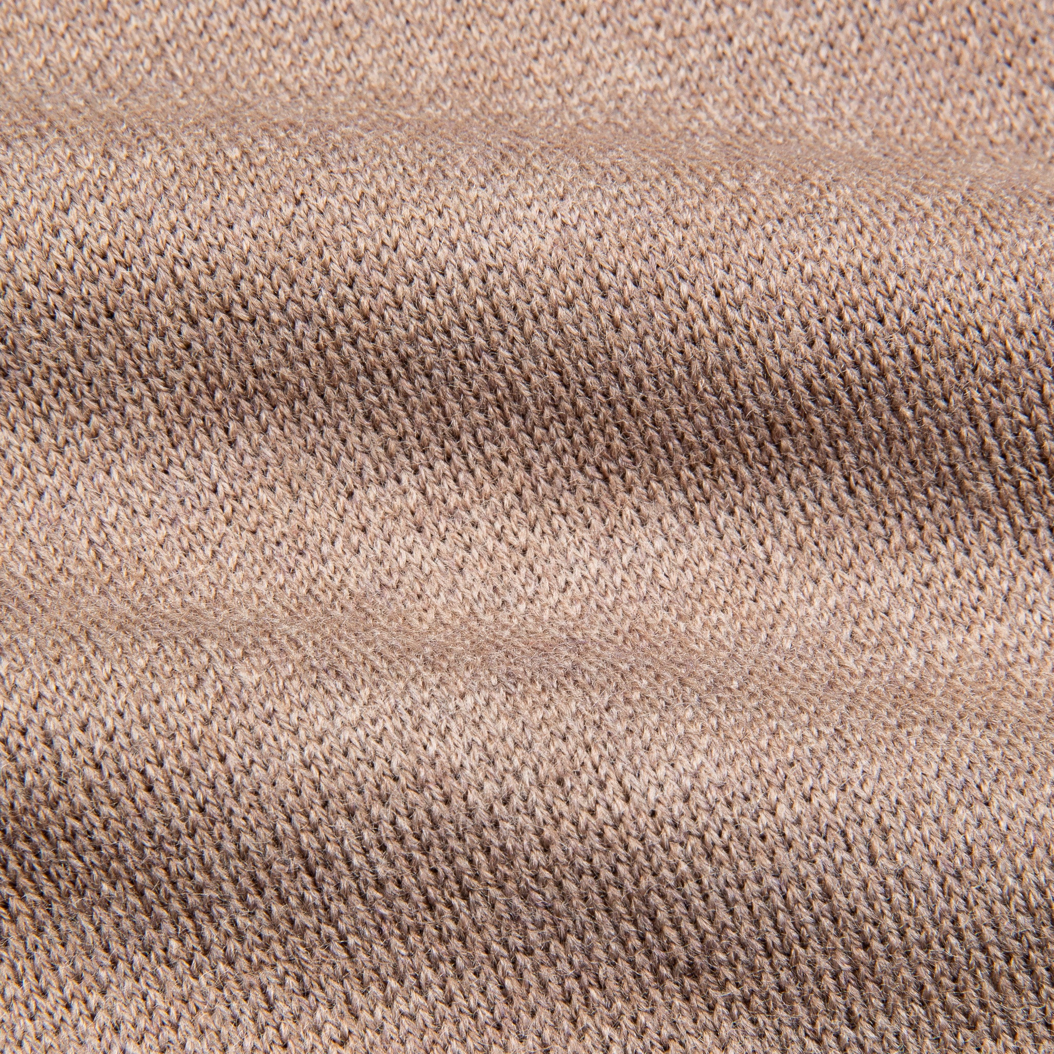 William Lockie Birdseye Solid Merino Wool Polo Taupe