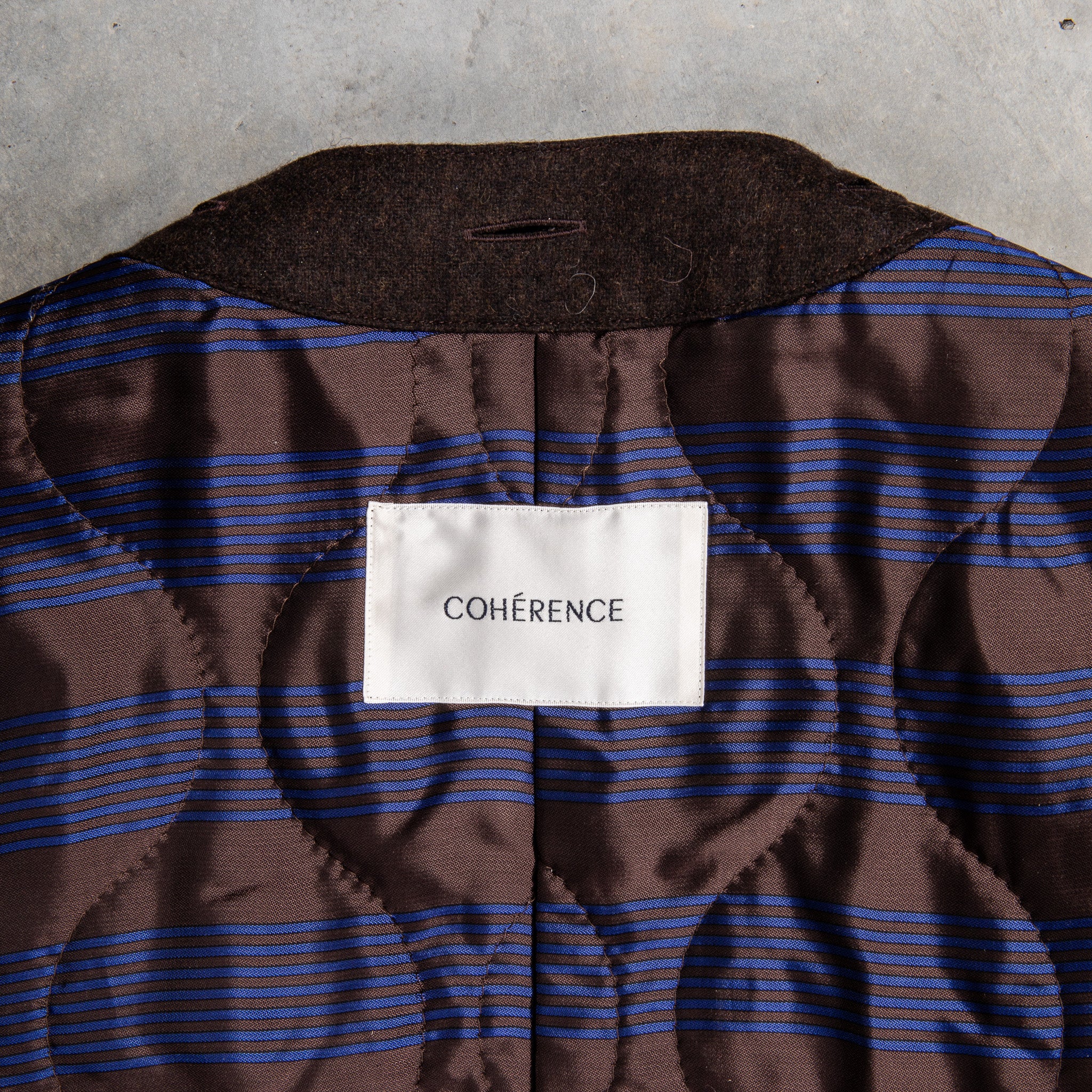 Cohérence Corb Melton Jersey Overcoat Dark Blue – Frans Boone Store