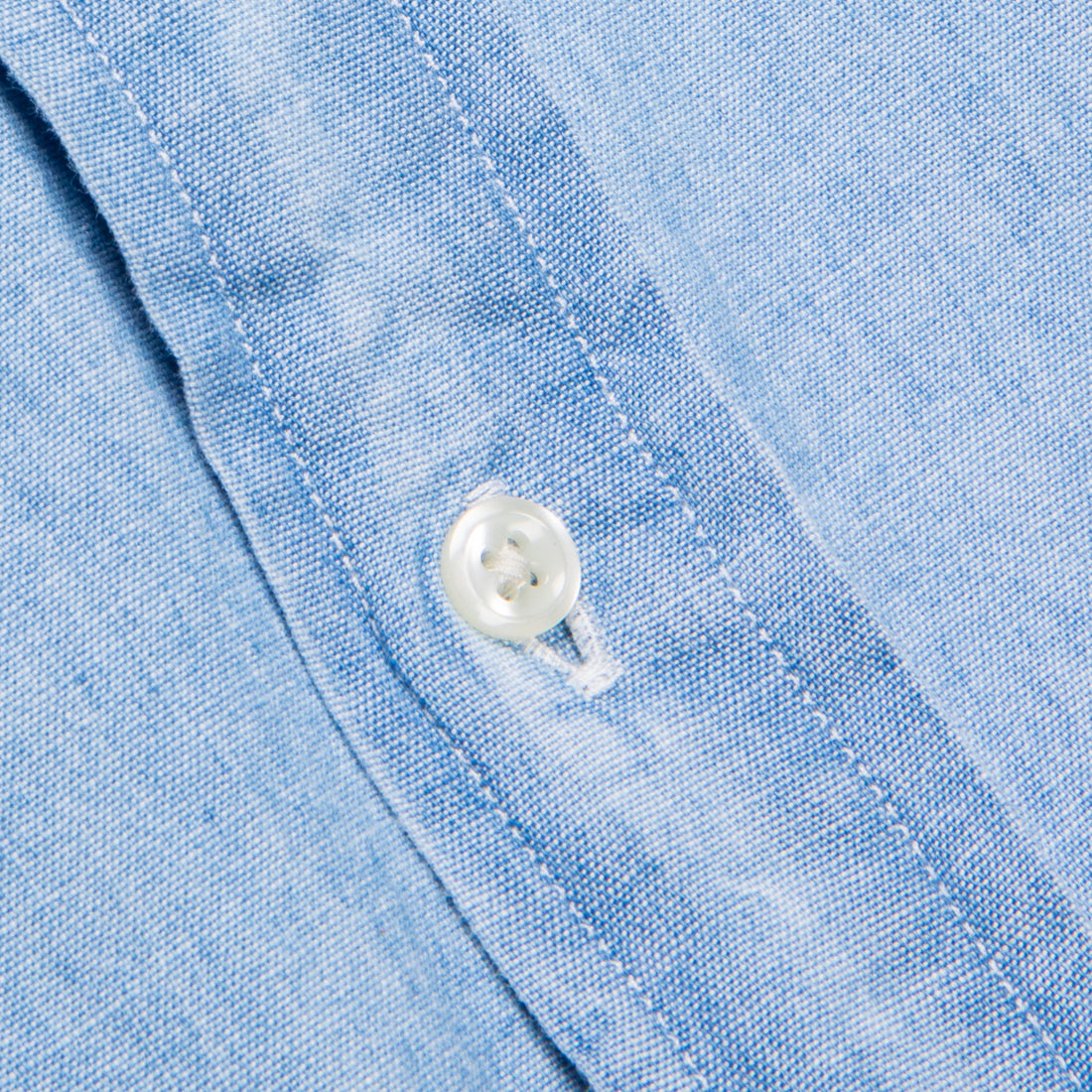 Orslow Safari Button Down Chambray Shirt Bleached
