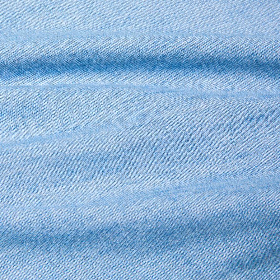 Orslow Safari Button Down Chambray Shirt Bleached