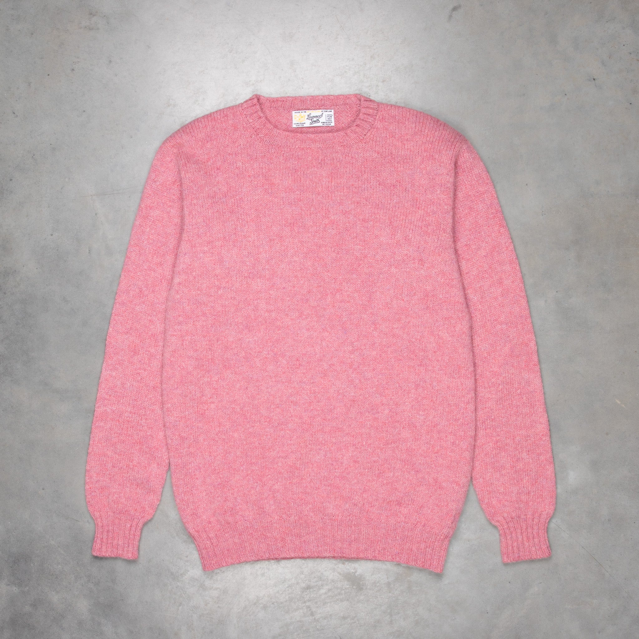Laurence J. Smith Super Soft Seamless Crew Neck Pullover Heather Orchid