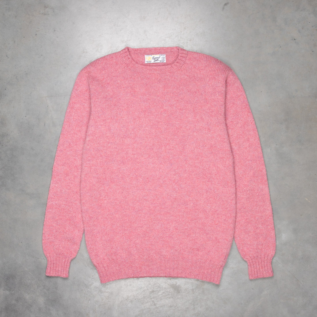 Laurence J. Smith Super Soft Seamless Crew Neck Pullover Heather Orchid