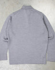 William Lockie Birdseye Solid Merino Wool Polo Grey