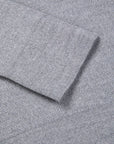 William Lockie Birdseye Solid Merino Wool Polo Grey