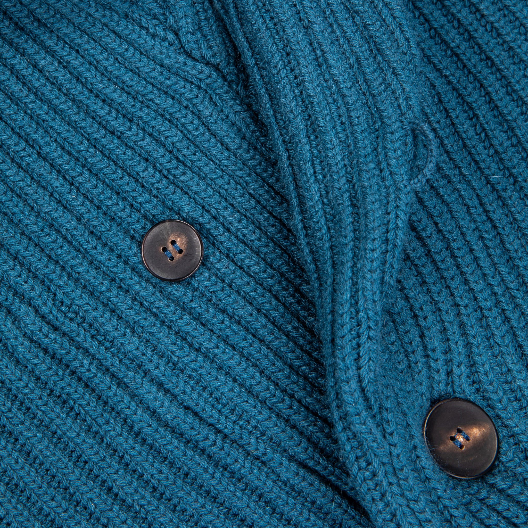 William Lockie x Frans Boone Cashmere Cardigan Steve Teal