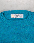 Laurence J. Smith Super soft Seamless Crew Neck Pullover Azure