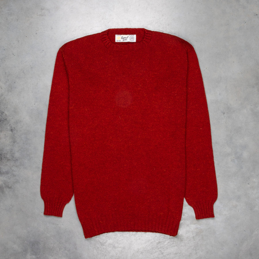 Laurence J. Smith Super soft Seamless Crew Neck Pullover Blaze