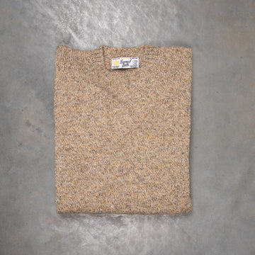 Laurence J. Smith Super soft Seamless Crew Neck Pullover Mushroom