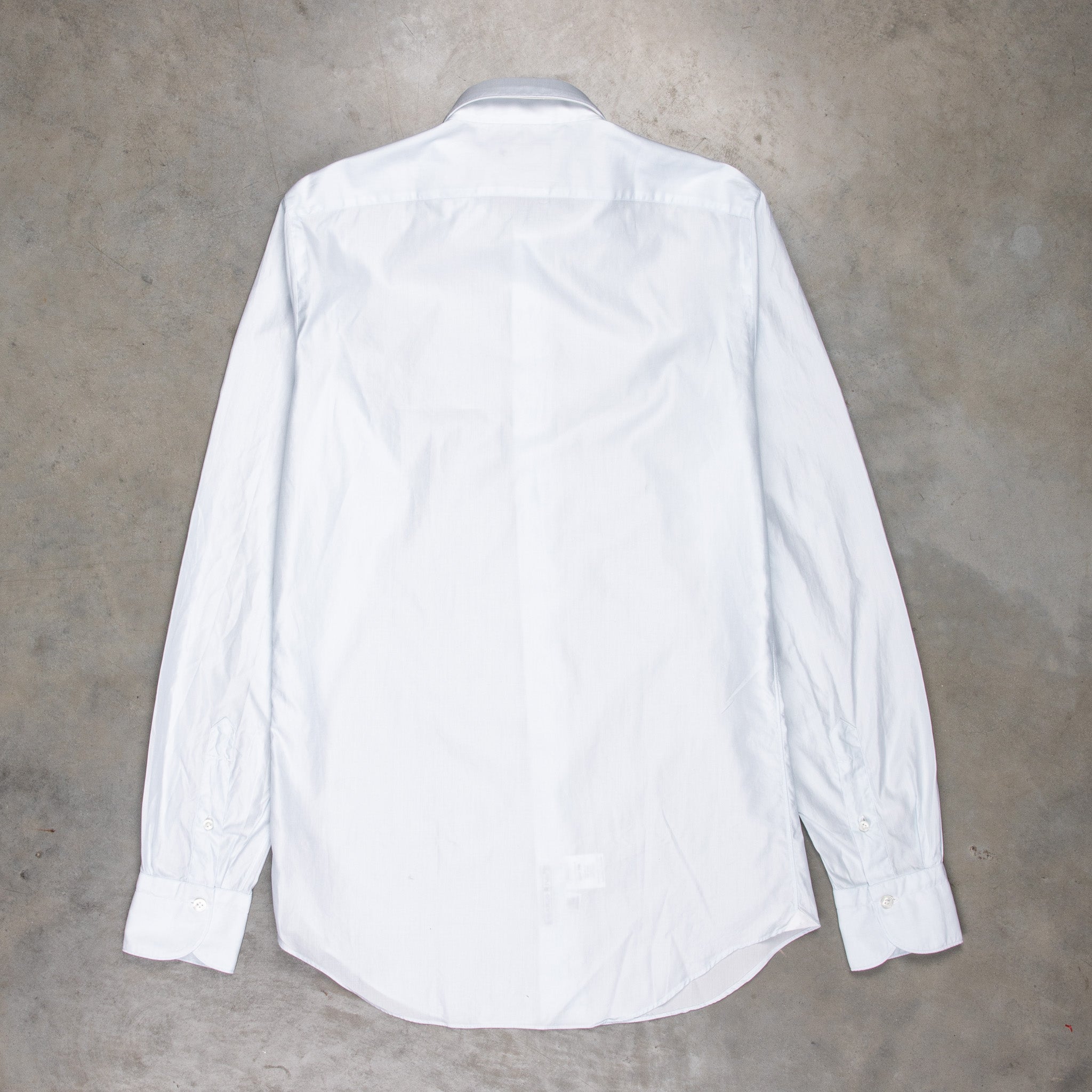 Finamore Milano Collo Luigi Carlo Riva 180&#39;s Twill Shirt Celeste