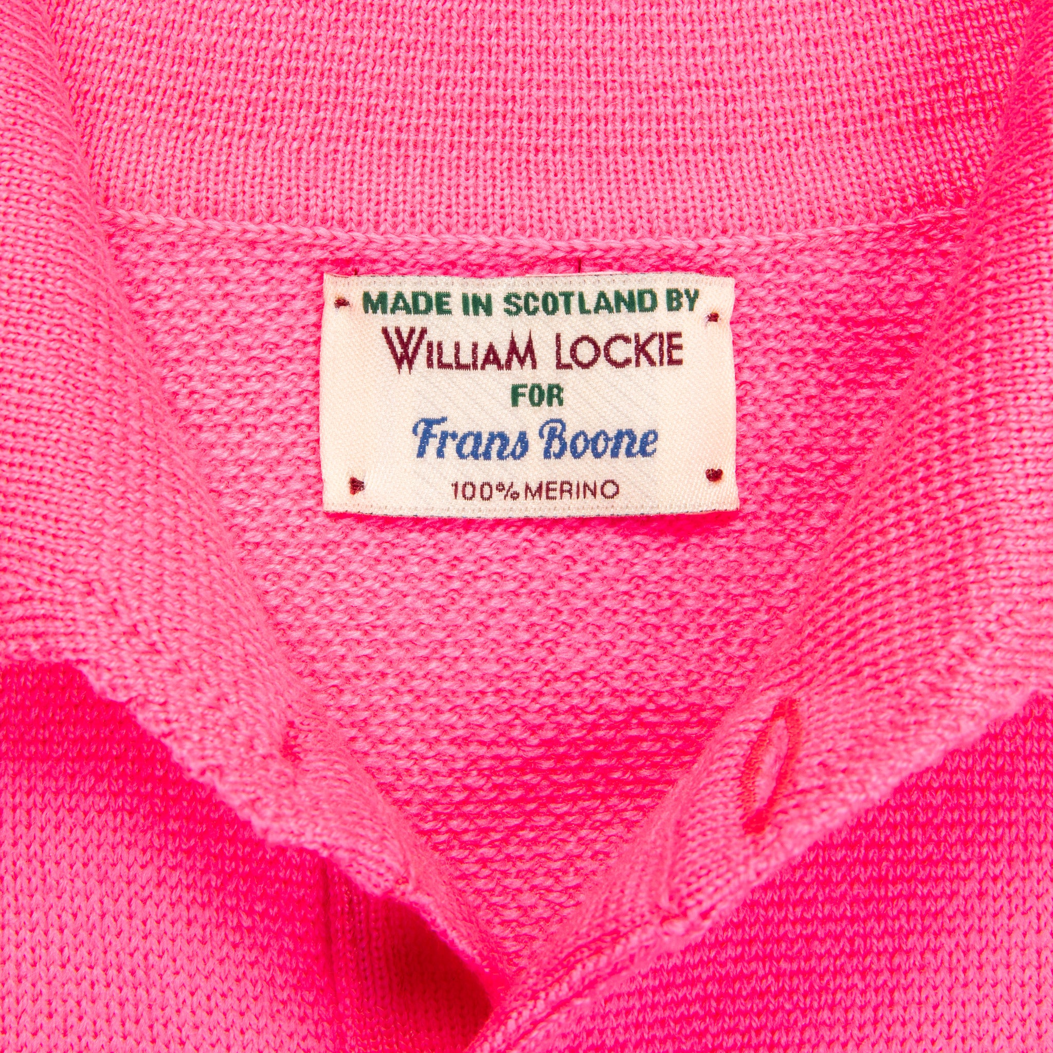 William Lockie Birdseye Solid Merino Wool Polo Ginseng