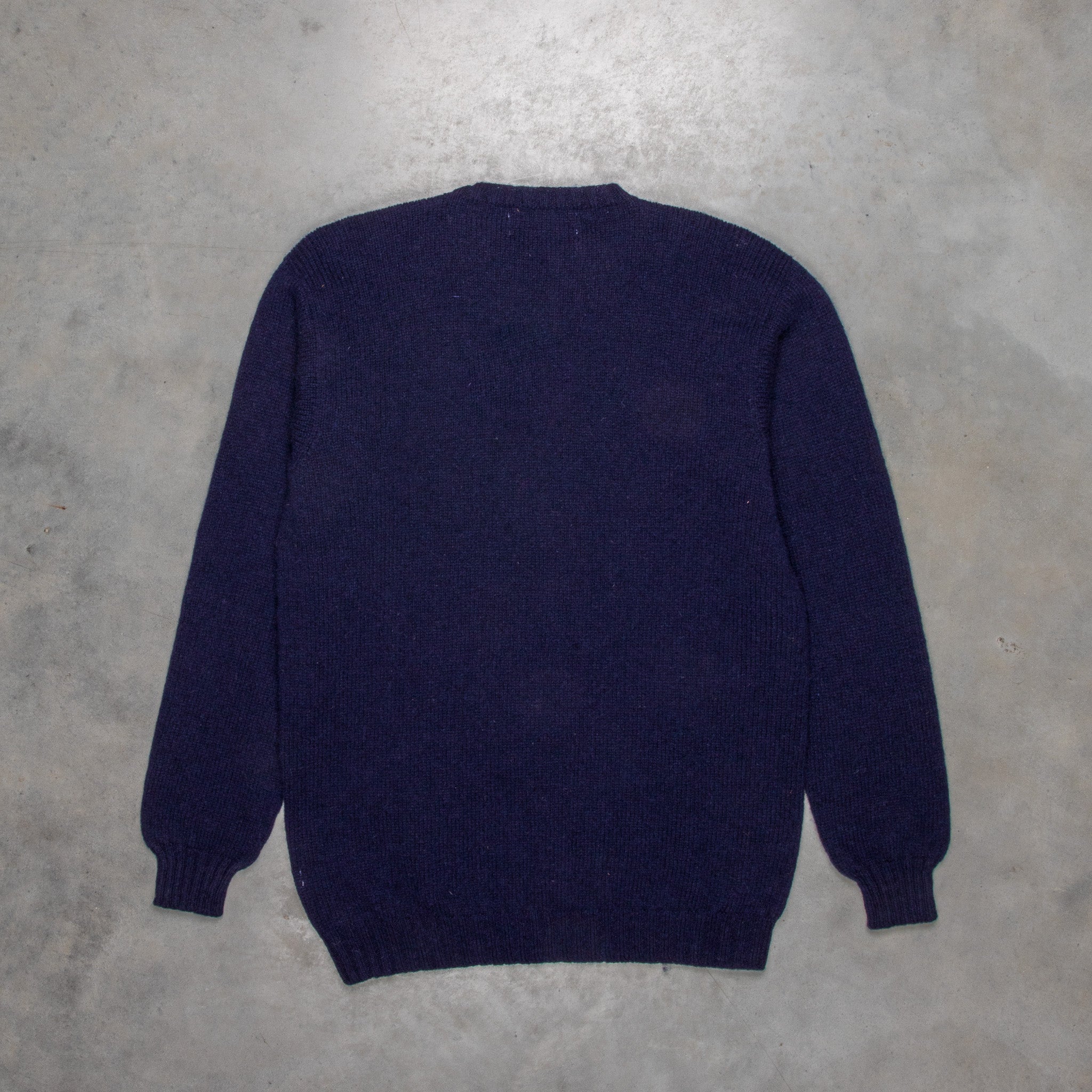 Laurence J. Smith  Super soft Seamless Crew Neck Pullover New Navy