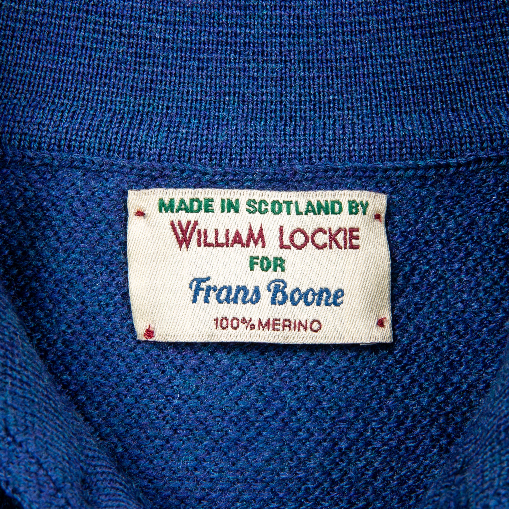 William Lockie Birdseye Solid Merino Wool Polo Dearne