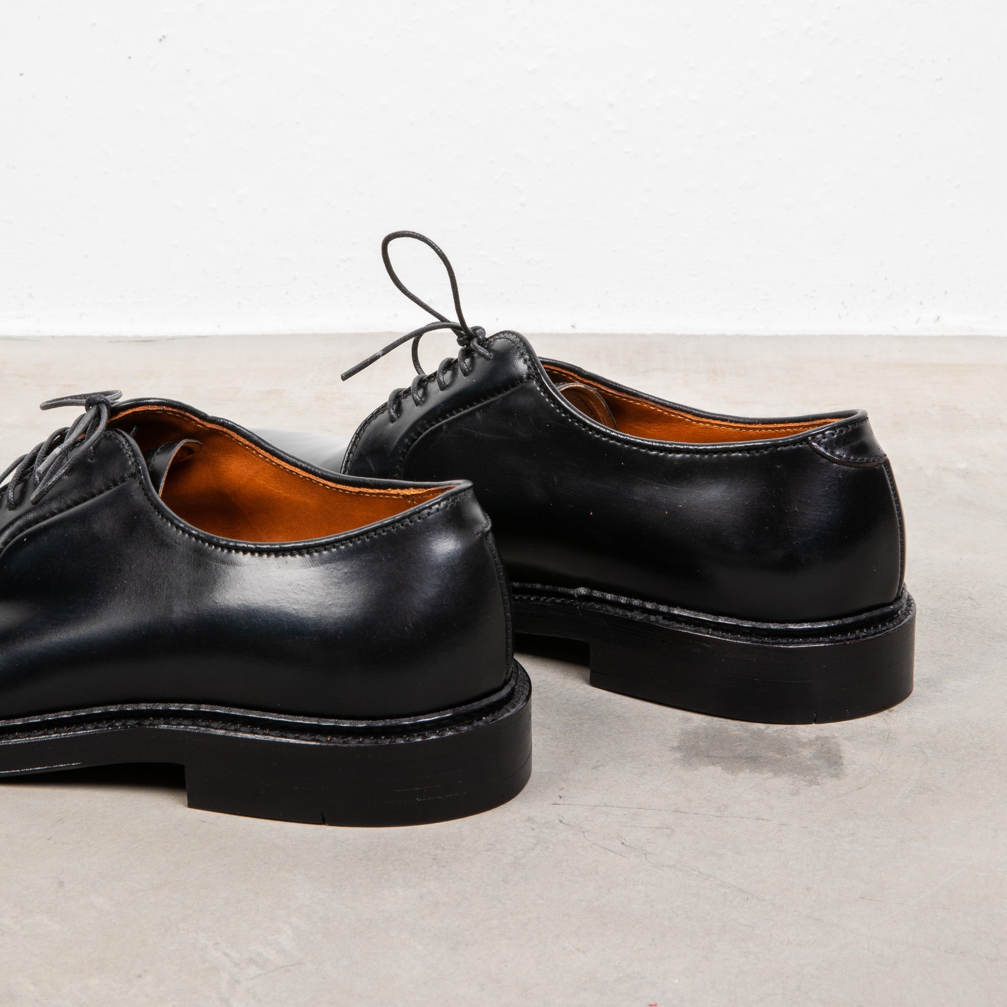 Alden Black Cordovan Plain Toe Blucher