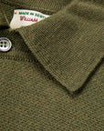 William Lockie Birdseye Solid Merino Wool Polo Olive