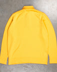 William Lockie Birdseye Solid Merino Wool Polo Autumn Yellow