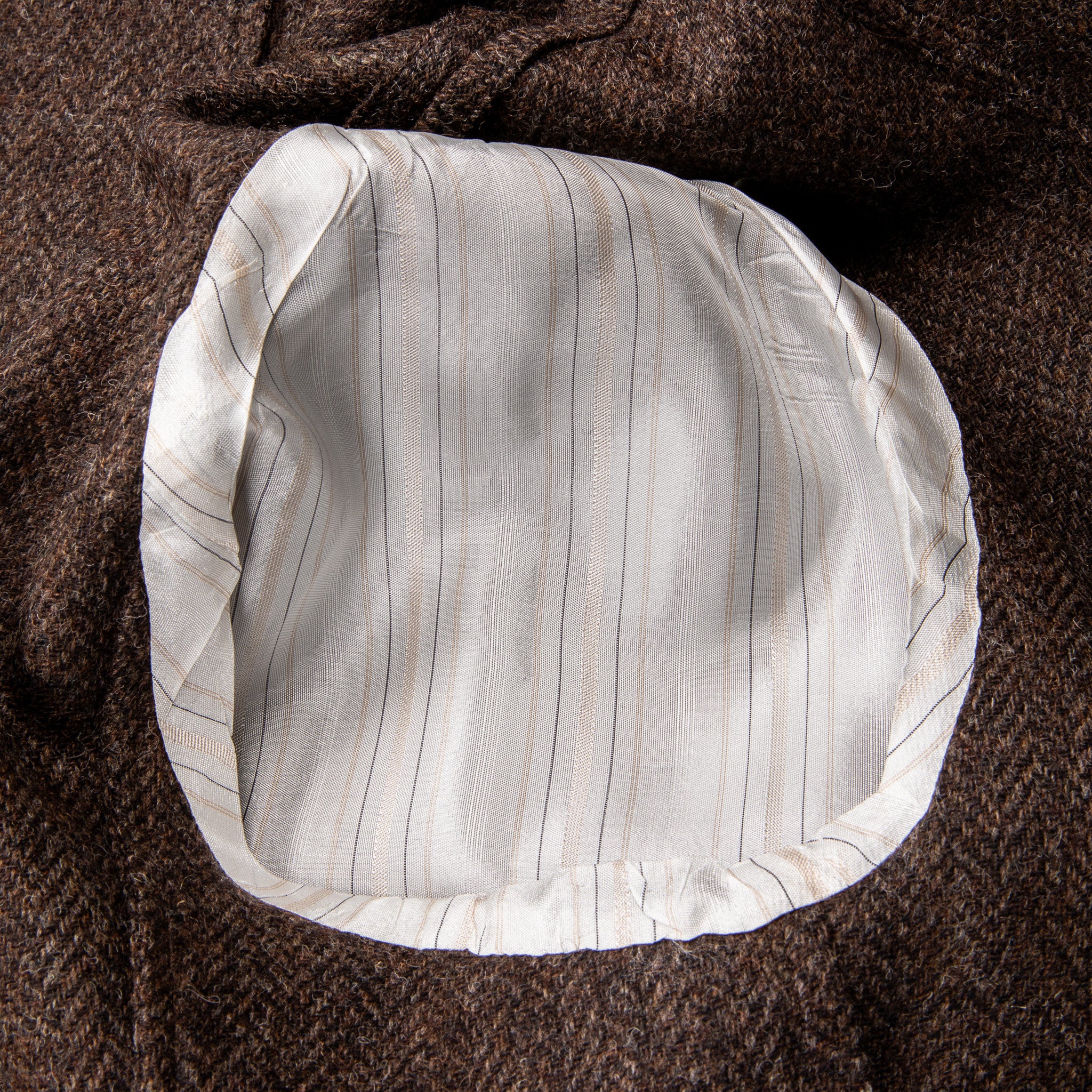 Finamore x Frans Boone Shacket Herringbone Brown