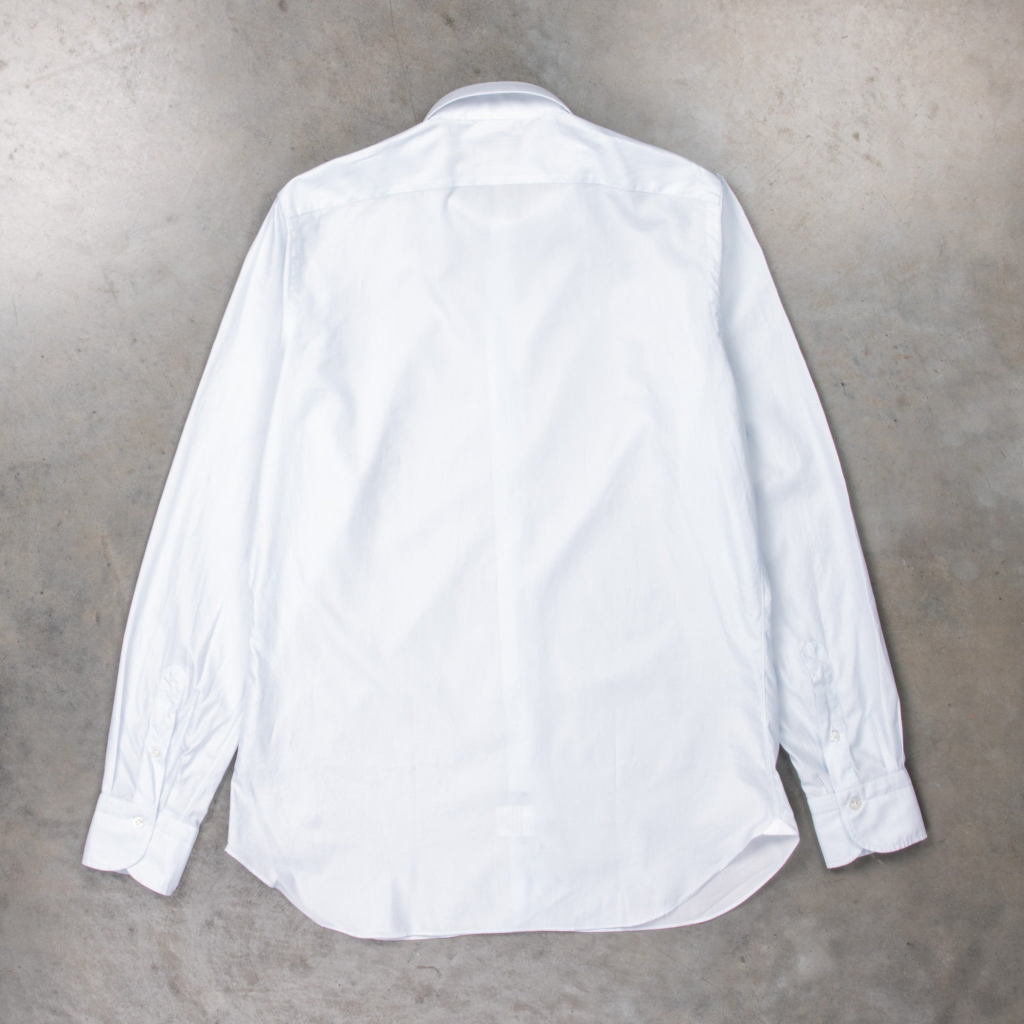 Finamore Napoli Collo Luigi Carlo Riva 180's Twill Shirt Celeste