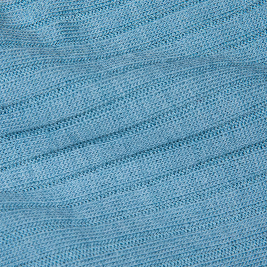 Pantherella Laburnum Merino Wool Ankle High Socks Blue Mist