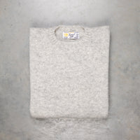 Laurence J. Smith  Super soft Seamless Crew Neck Pullover Silver