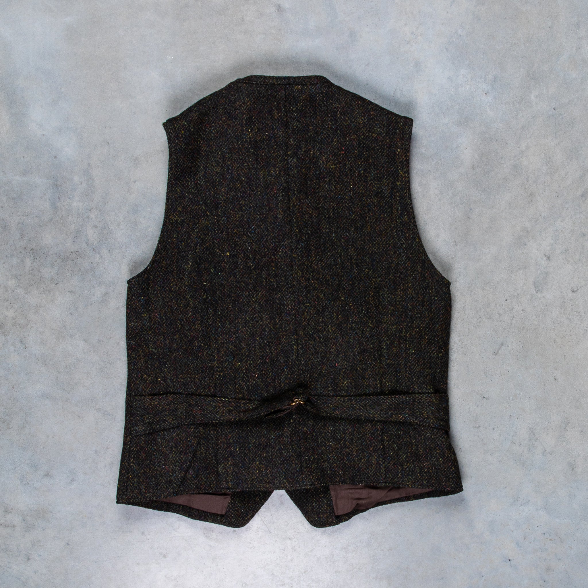 Orgueil OR-4239 Harris Tweed Gilet Dark Green