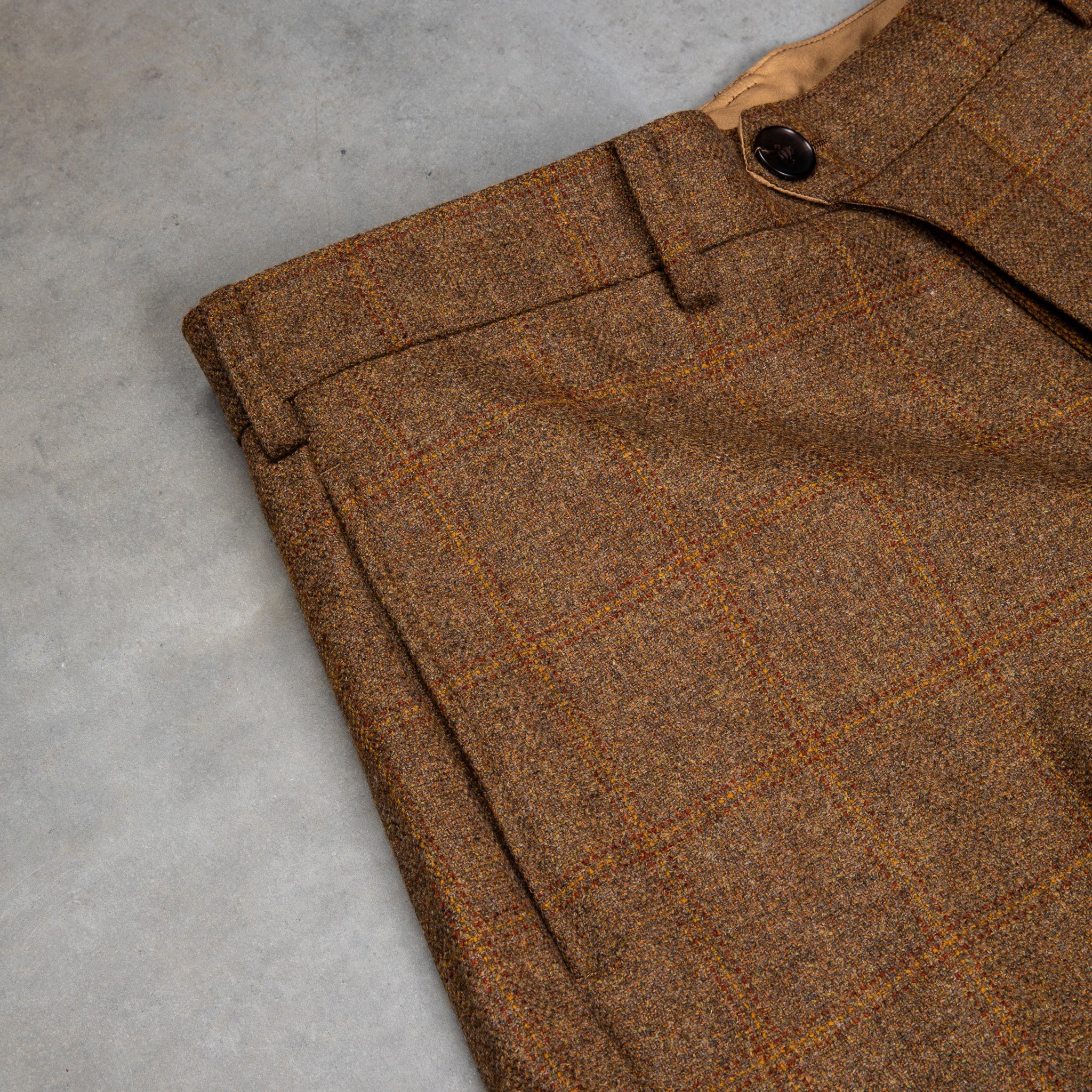 Orgueil OR-1092 Lovat Tweed Trousers L. Brown