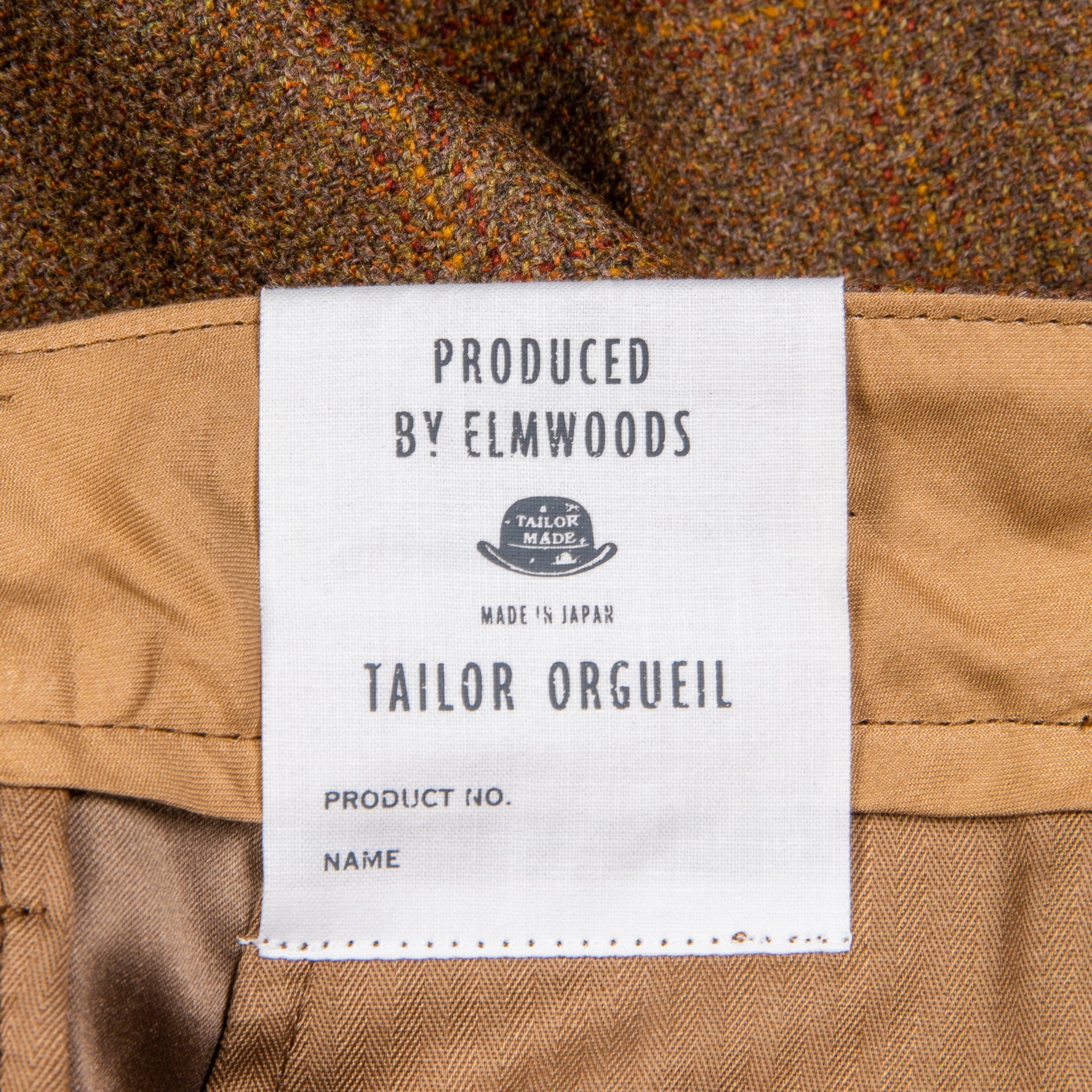 Orgueil OR-1092 Lovat Tweed Trousers L. Brown