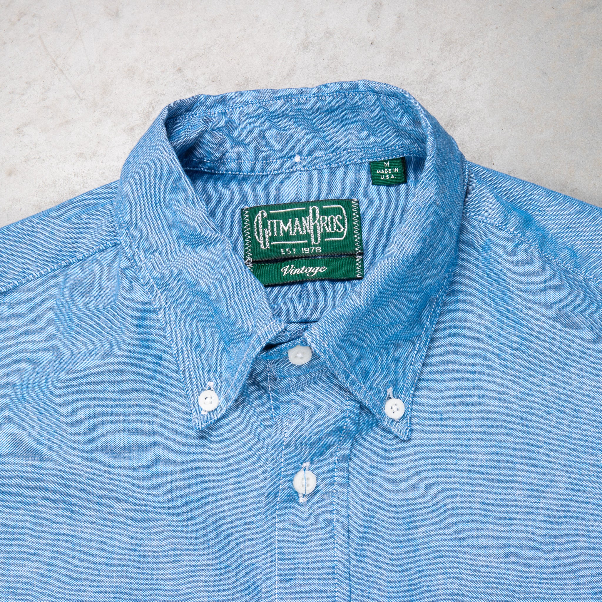 Gitman Vintage Button-Down Shirt Blue Chambray