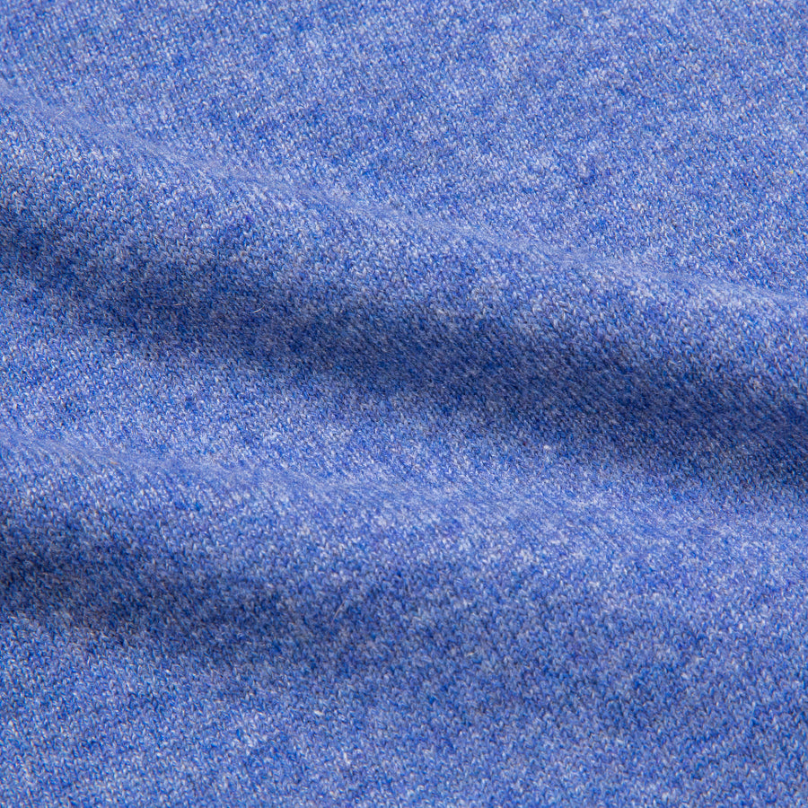 William Lockie Oxton Cashmere V-Neck Lapis