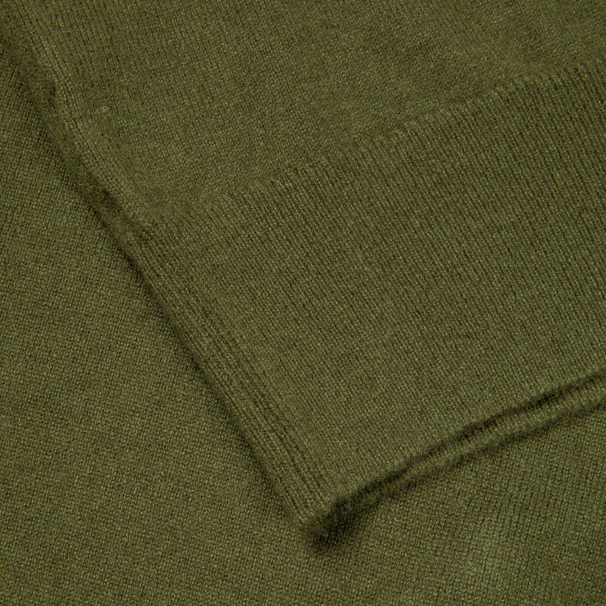 William Lockie Oxton Cashmere V-Neck Loden